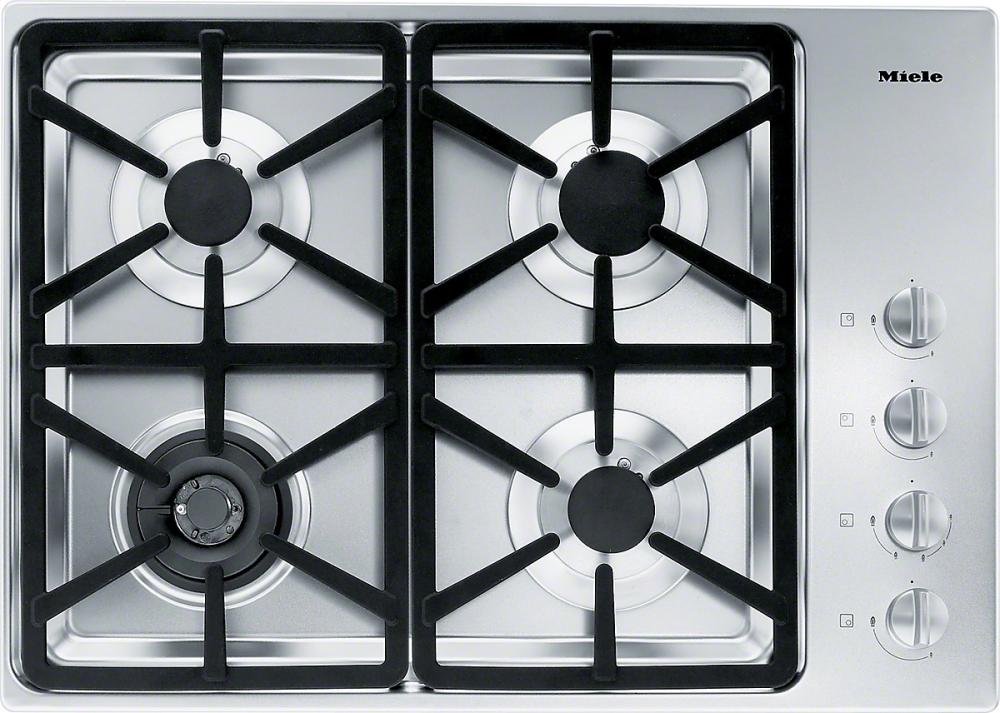 Miele KM3464LP Km 3464 Lp Gas Cooktop With A Dual Wok Burner For Particularly Wide Ranging Burner Capacity.