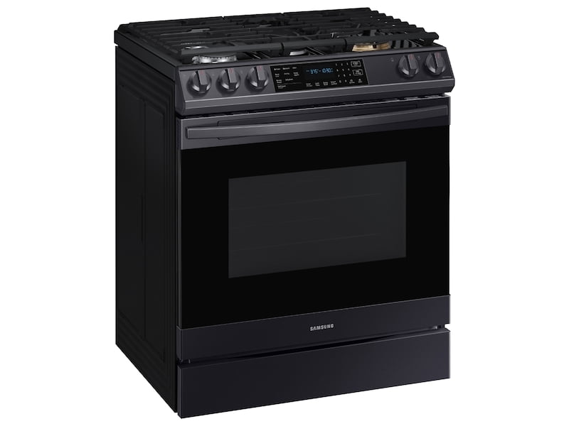 Samsung NX60T8511SG 6.0 Cu. Ft. Front Control Slide-In Gas Range With Air Fry & Wi-Fi In Black Stainless Steel