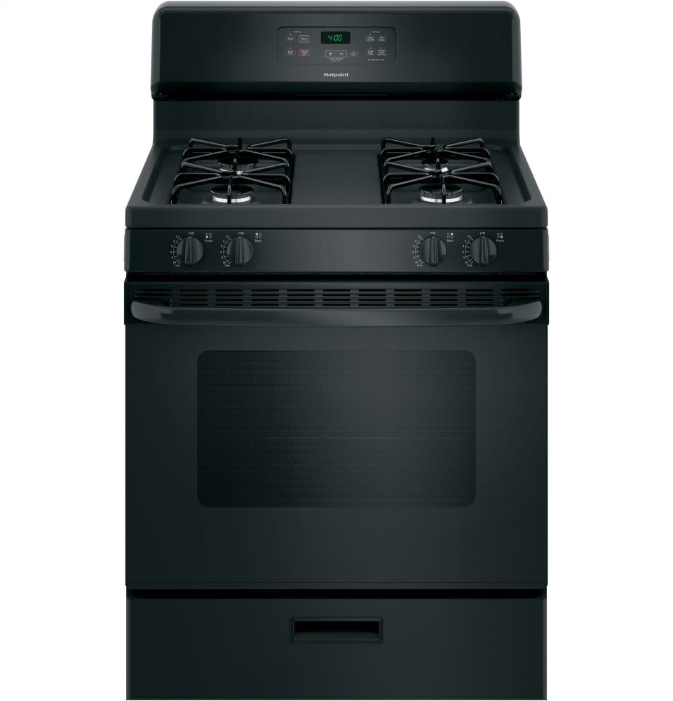 Hotpoint RGBS400DMBB Hotpoint® 30" Free-Standing Standard Clean Gas Range