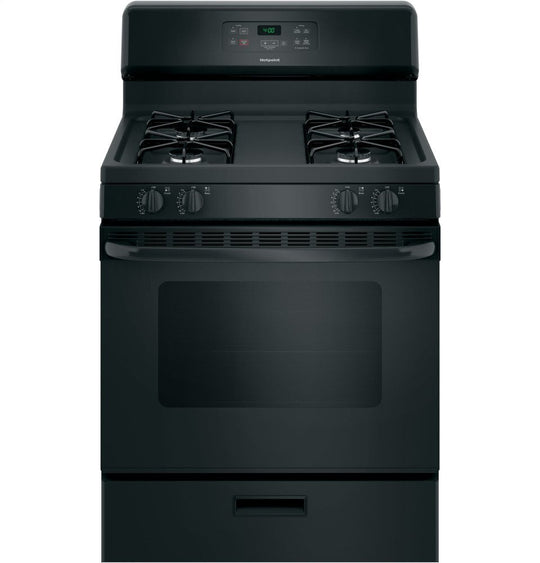 Hotpoint RGBS400DMBB Hotpoint® 30" Free-Standing Standard Clean Gas Range
