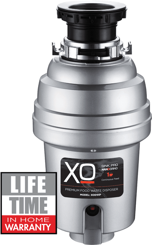 Xo Appliance XOD1HP 1 Hp Twist Lock Mount, Continuous Feed Disposal