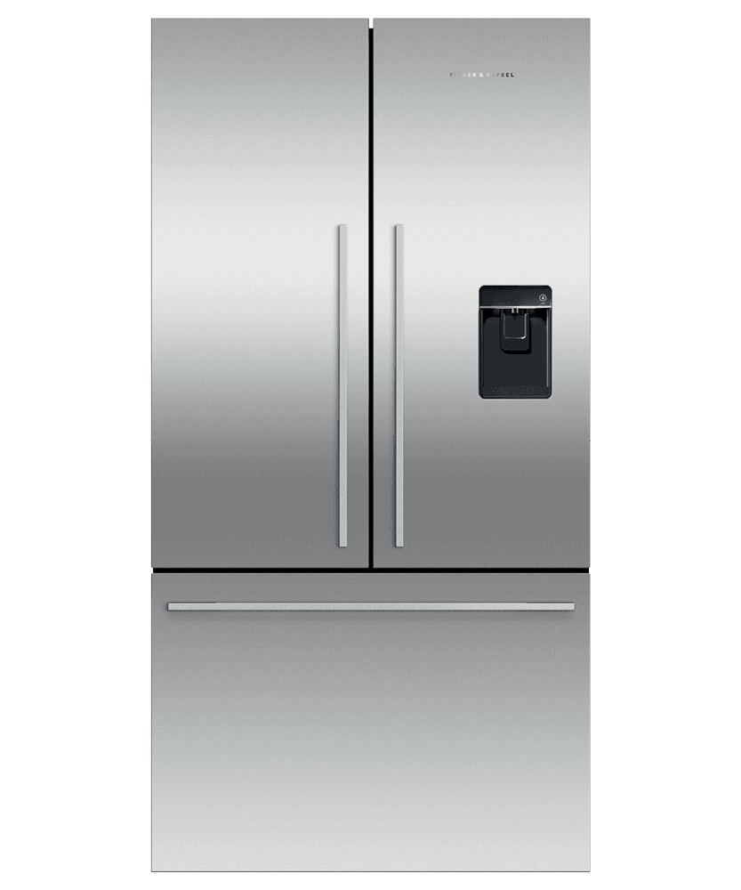 Fisher & Paykel RF201ADUSX5N Freestanding French Door Refrigerator Freezer, 36", 20.1 Cu Ft, Ice & Water