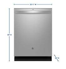 Ge Appliances GDT670SYVFS Ge® Top Control With Stainless Steel Interior Dishwasher With Sanitize Cycle