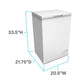 Avanti CF35F0W Avanti Garage Ready Chest Freezer, 3.5 Cu. Ft.