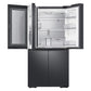 Samsung RF23A9771SG 23 Cu. Ft. Smart Counter Depth 4-Door Flex™ Refrigerator With Family Hub™ And Beverage Center In Black Stainless Steel