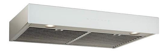 Best Range Hoods UCB3I30SBW Ispira 30-In. 550 Max Cfm Stainless Steel Under-Cabinet Range Hood With Purled™ Light System And White Glass, Energy Star Certified