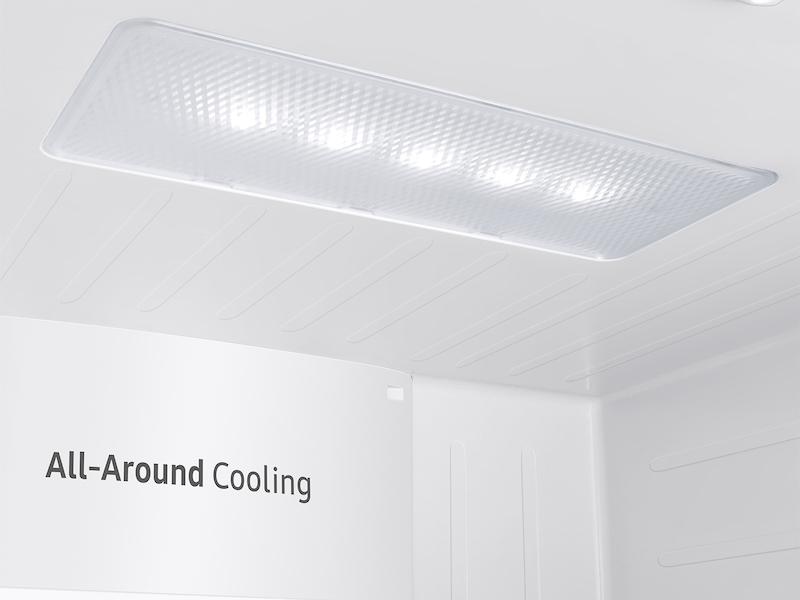 Samsung RF27T5241SG 27 Cu. Ft. Large Capacity 3-Door French Door Refrigerator With Dual Ice Maker In Black Stainless Steel