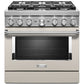 Kitchenaid KFDC506JMH Kitchenaid® 36'' Smart Commercial-Style Dual Fuel Range With 6 Burners - Milkshake
