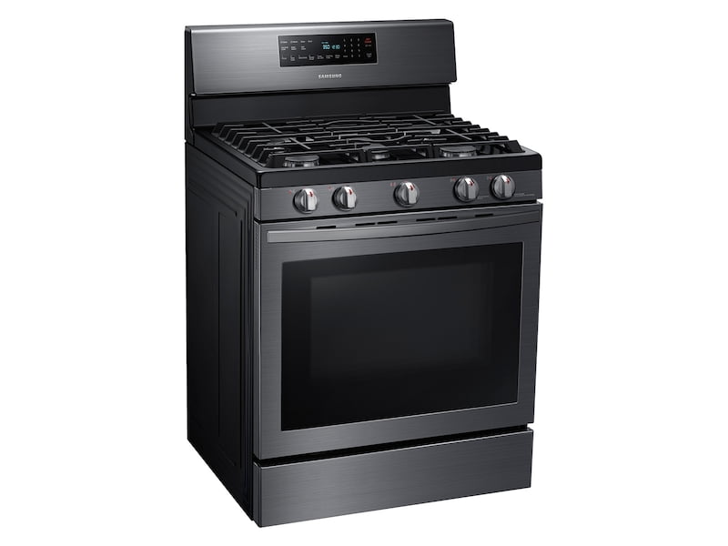Samsung NX58T7511SG 5.8 Cu. Ft. Freestanding Gas Range With Air Fry And Convection In Black Stainless Steel
