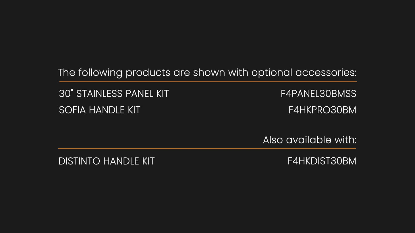 Fulgor Milano FM4BM30IFBI 30" Overlay Built-In Fridge