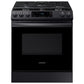 Samsung NX60T8111SG 6.0 Cu. Ft. Front Control Slide-In Gas Range With Wi-Fi In Black Stainless Steel