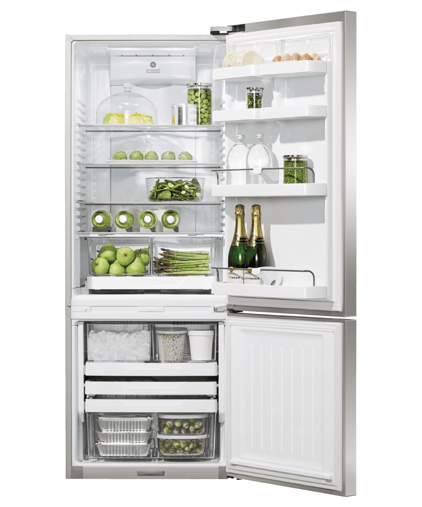 Fisher & Paykel RF135BDRUX4N Freestanding Refrigerator Freezer, 25", 13.5 Cu Ft, Ice & Water