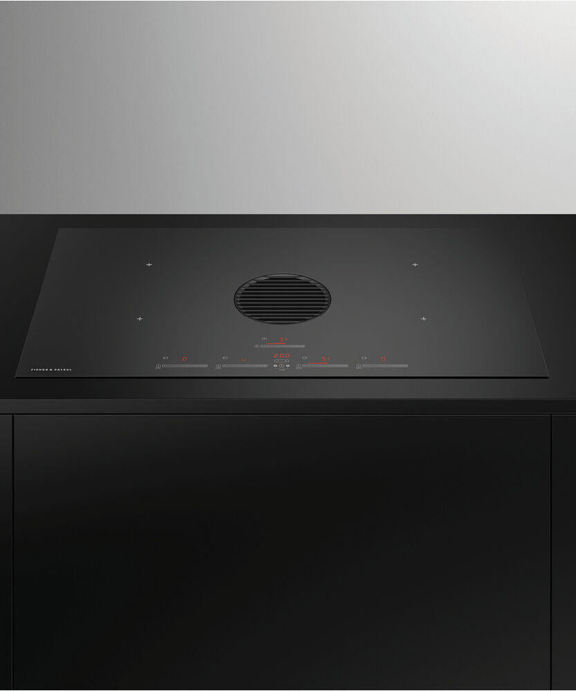 Fisher & Paykel CID364DTB4 Induction Cooktop, 36", 4 Zones With Integrated Ventilation