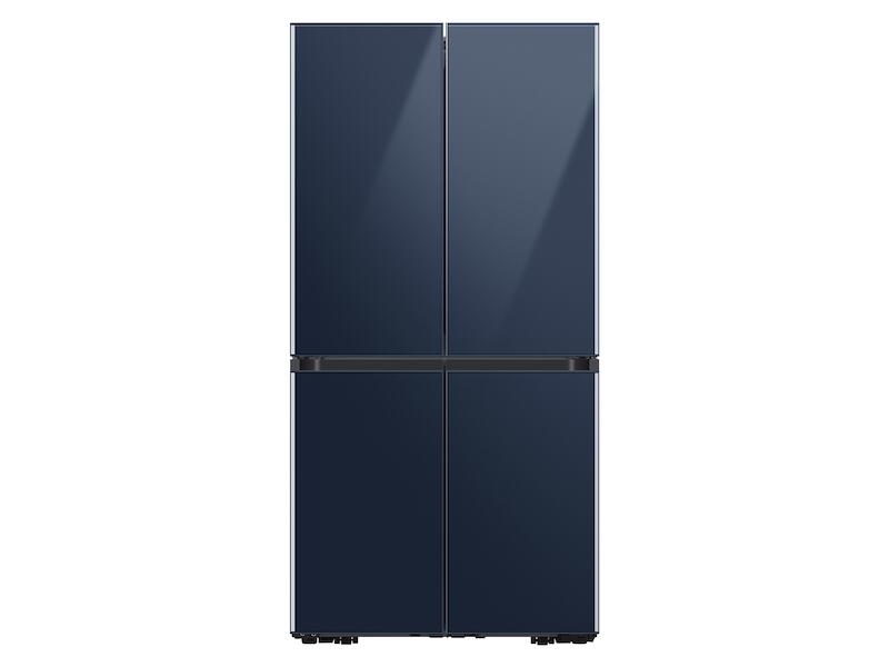 Samsung RF23A967541 23 Cu. Ft. Smart Counter Depth Bespoke 4-Door Flex&#8482; Refrigerator With Customizable Panel Colors In Navy Glass