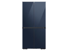 Samsung RF23A967541 23 Cu. Ft. Smart Counter Depth Bespoke 4-Door Flex™ Refrigerator With Customizable Panel Colors In Navy Glass