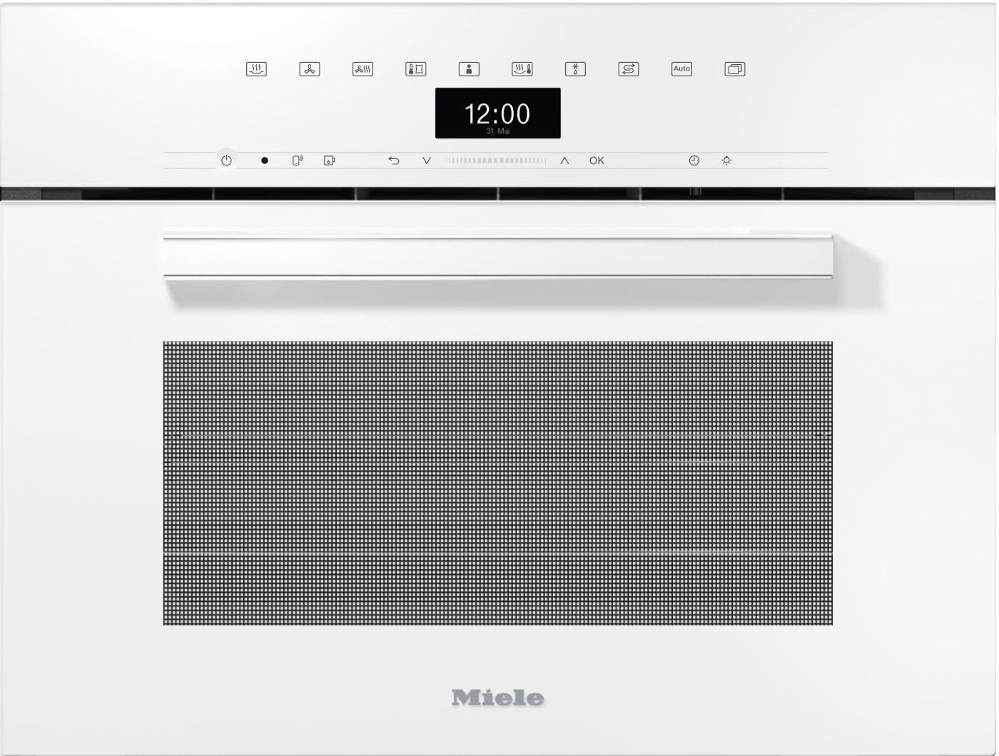 Miele DGC7440AMBRILLIANTWHITE Dgc 7440 Am - 24" Compact Combi-Steam Oven Xl For Steam Cooking, Baking, Roasting With Networking + Brilliantlight.