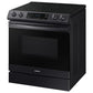 Samsung NE63B8611SG 6.3 Cu. Ft. Smart Instant Heat Induction Slide-In Range With Air Fry & Convection+ In Black Stainless Steel