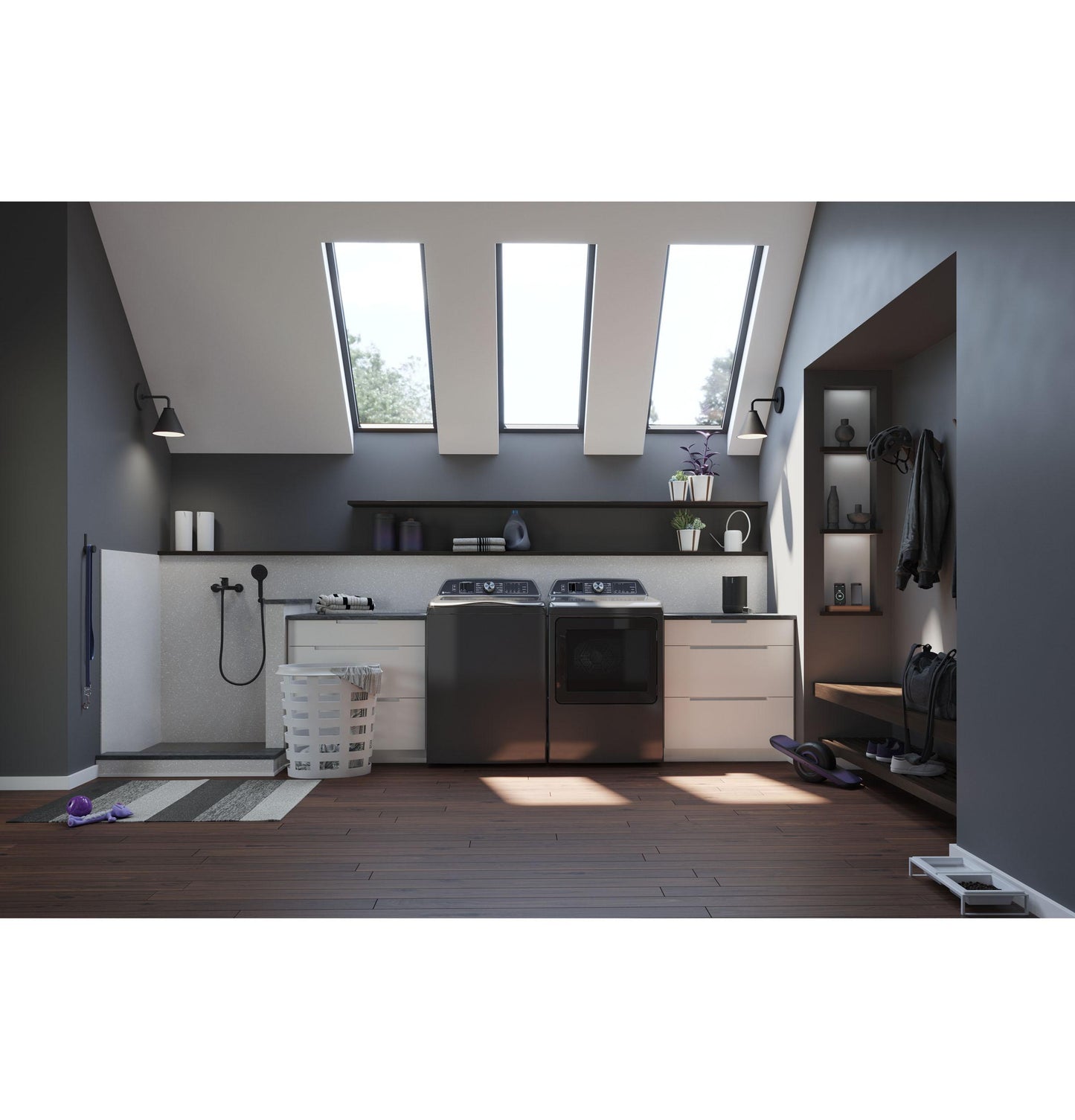 Ge Appliances PTD70EBPTDG Ge Profile™ 7.4 Cu. Ft. Capacity Smart Aluminized Alloy Drum Electric Dryer With Sanitize Cycle And Sensor Dry