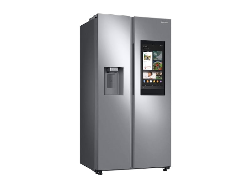 Samsung RS22T5561SR 22 Cu. Ft. Counter Depth Side-By-Side Refrigerator With Touch Screen Family Hub™ In Stainless Steel