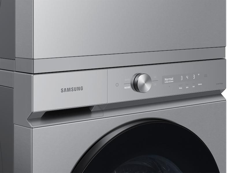 Samsung WF53BB8700ATUS Bespoke 5.3 Cu. Ft. Ultra Capacity Front Load Washer With Super Speed Wash And Ai Smart Dial In Silver Steel