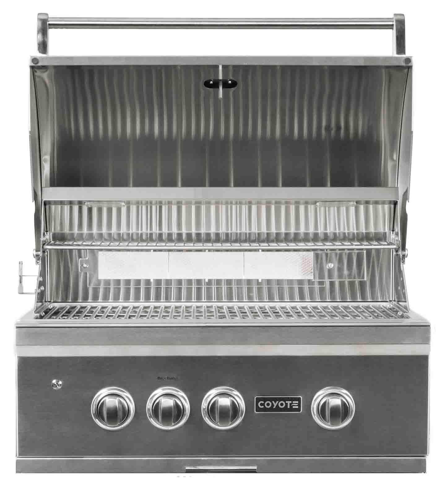 Coyote C2SL30LP 30" Grill Built-In Lp; Infinity Burners; Ceramics; Led'S