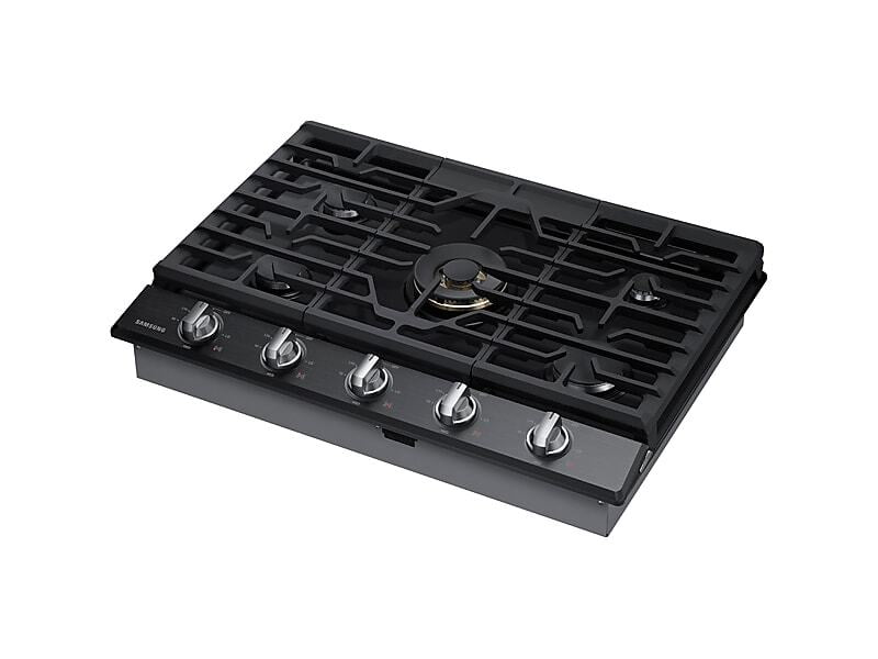 Samsung NA36N7755TG 36" Gas Cooktop With 22K Btu Dual Power Burner In Black Stainless Steel