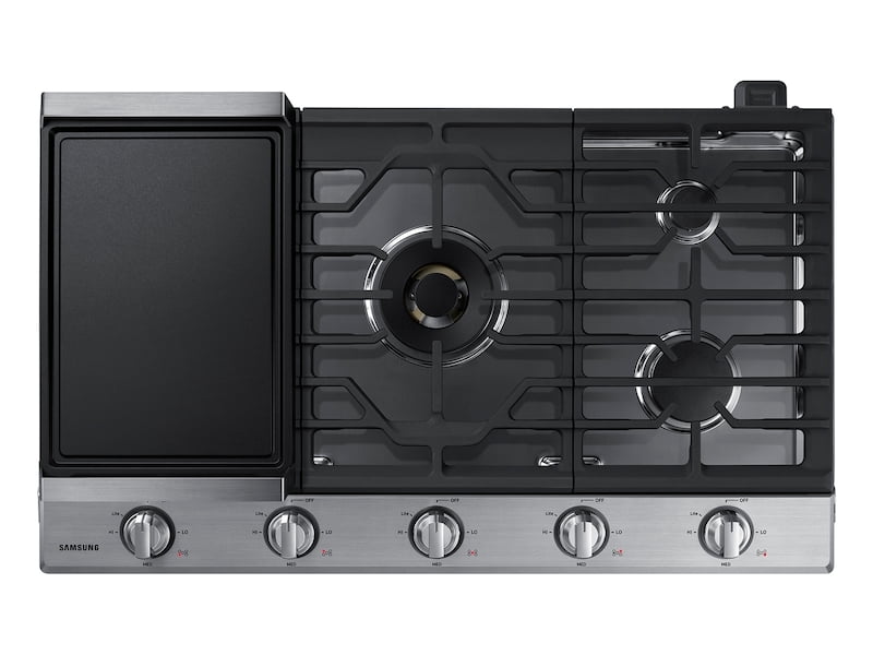 Samsung NA36N7755TS 36" Gas Cooktop With 22K Btu Dual Power Burner In Stainless Steel