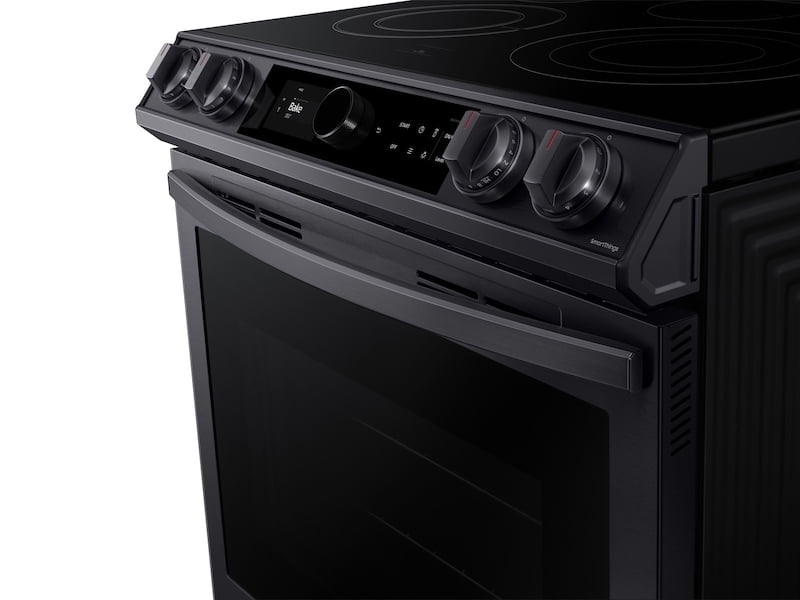 Samsung NE63T8711SG 6.3 Cu. Ft. Front Control Slide-In Electric Range With Smart Dial, Air Fry & Wi-Fi In Black Stainless Steel
