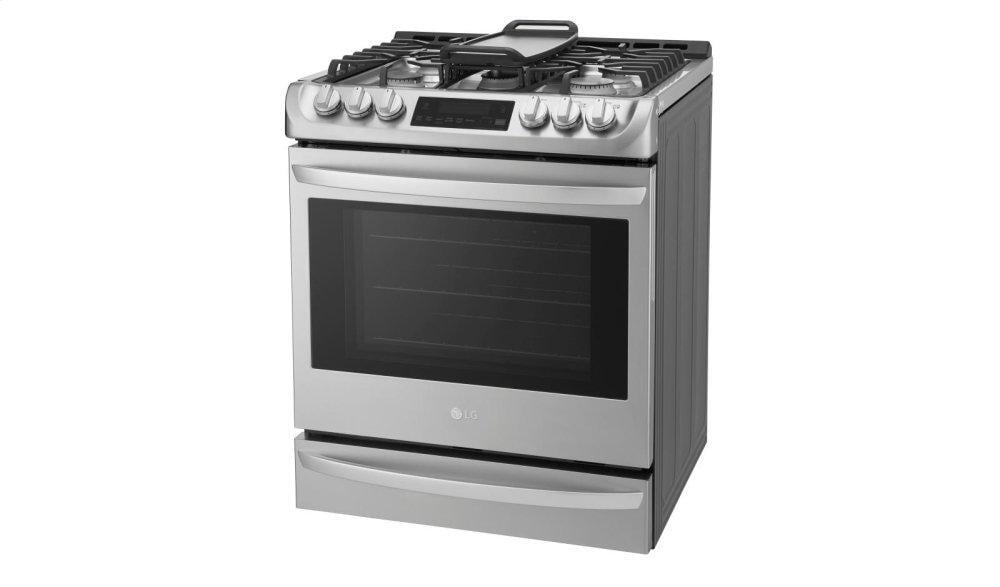 Lg LSG4513ST 6.3 Cu. Ft. Gas Single Oven Slide-In Range With Probake Convection® And Easyclean®
