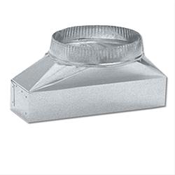 Best Range Hoods 412H 3-1/4" X 10" To 7" Round; Vertical Discharge (412H Replaces 412).