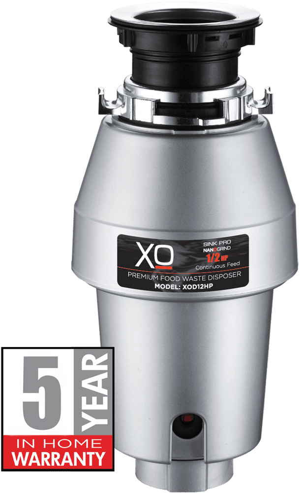Xo Appliance XOD12HP 1/2 Hp Twist Lock Mount, Continuous Feed Disposal