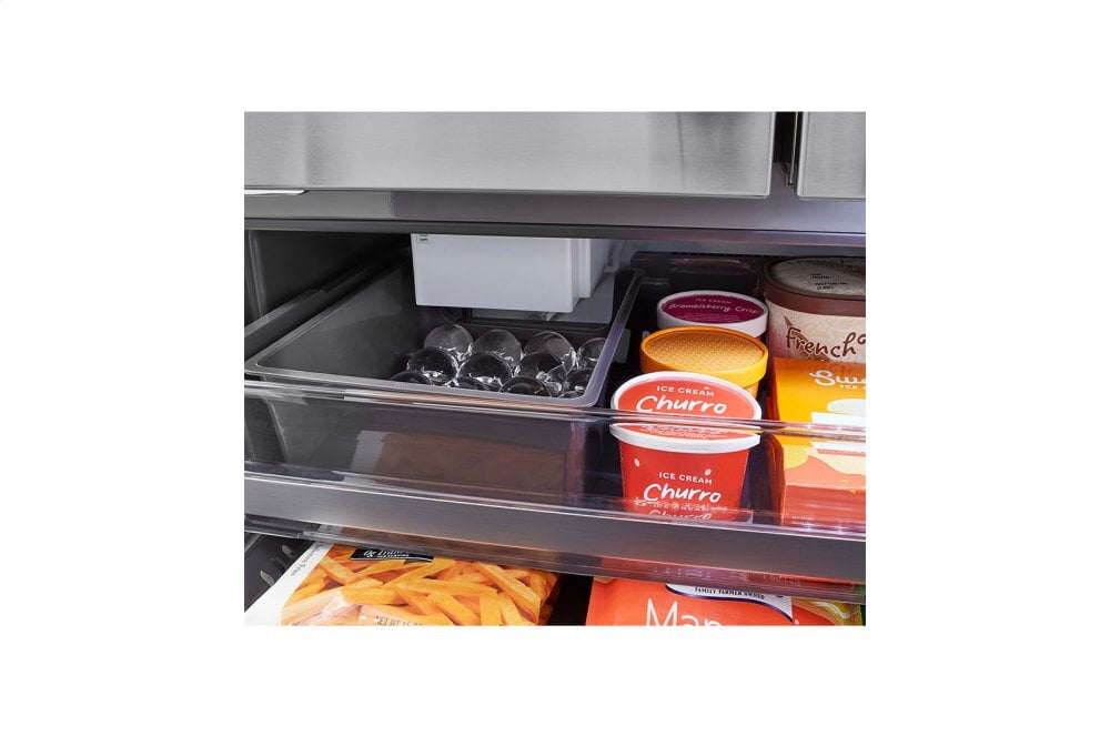 Lg SRFVC2406S Lg Studio 24 Cu. Ft. Smart Wi-Fi Enabled Instaview™ Door-In-Door® Counter-Depth Refrigerator With Craft Ice™ Maker