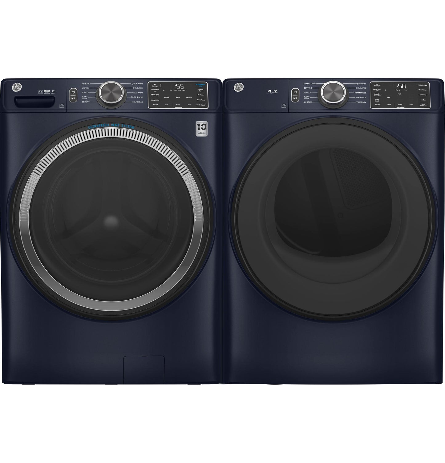 Ge Appliances GFD55GSPRRS Ge® 7.8 Cu. Ft. Capacity Smart Front Load Gas Dryer With Sanitize Cycle