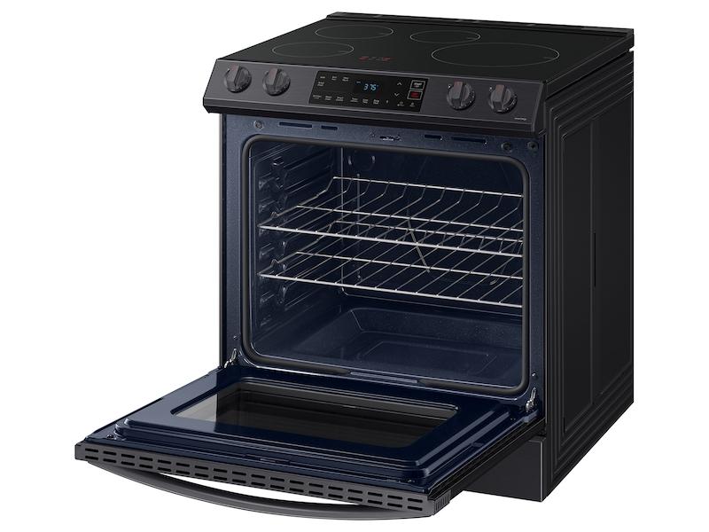Samsung NE63B8211SG 6.3 Cu. Ft. Smart Instant Heat Induction Slide-In Range In Black Stainless Steel