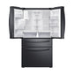 Samsung RF24R7201SG 23 Cu. Ft. Counter Depth 4-Door French Door Refrigerator With Flexzone™ Drawer In Black Stainless Steel