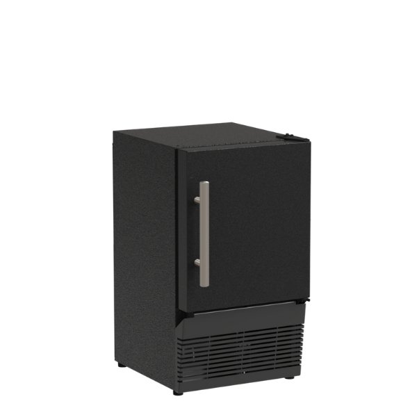 Marvel MACR214BS01B 14-In Low Profile Compact Crescent Ice Machine With Door Style - Black Solid