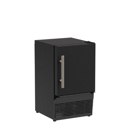 Marvel MACR214BS01B 14-In Low Profile Compact Crescent Ice Machine With Door Style - Black Solid