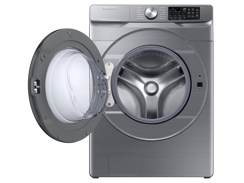 Samsung WF45B6300AP 4.5 Cu. Ft. Large Capacity Smart Front Load Washer With Super Speed Wash In Platinum