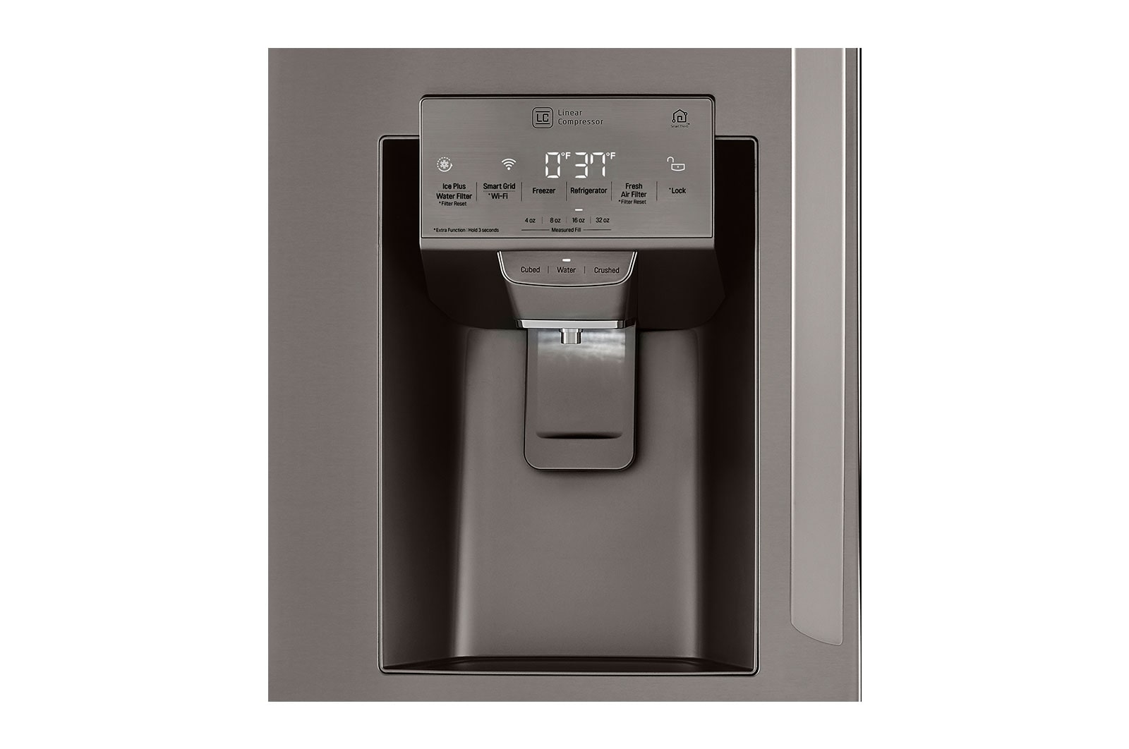 Lg LRMDC2306D 23 Cu. Ft. Smart Wi-Fi Enabled Counter-Depth Refrigerator With Craft Ice™ Maker