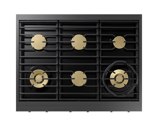 Dacor DTT36T960GM 36" Rangetop, Graphite Stainless, Natural Gas/Liquid Propane