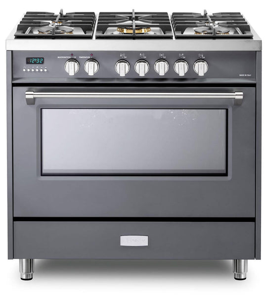 Verona VDFSGE365SG Slate Gray 36" Dual Fuel - Designer Series