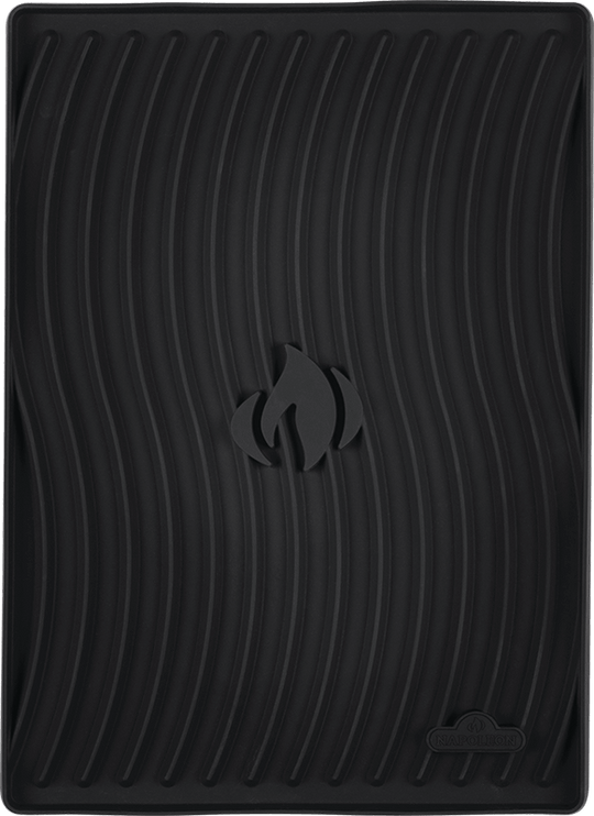 Napoleon Bbq 70122 Side Shelf Mat Heat Resistant Silicone Protective Mat Featuring Napoleon'S Iconic Wave Pattern Design