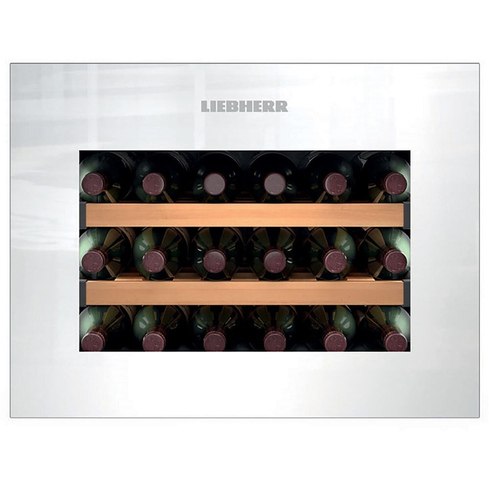 Liebherr HWGW1803 Integrated Wine Cabinet 18 Bottle Single Zone White Pull Down Door