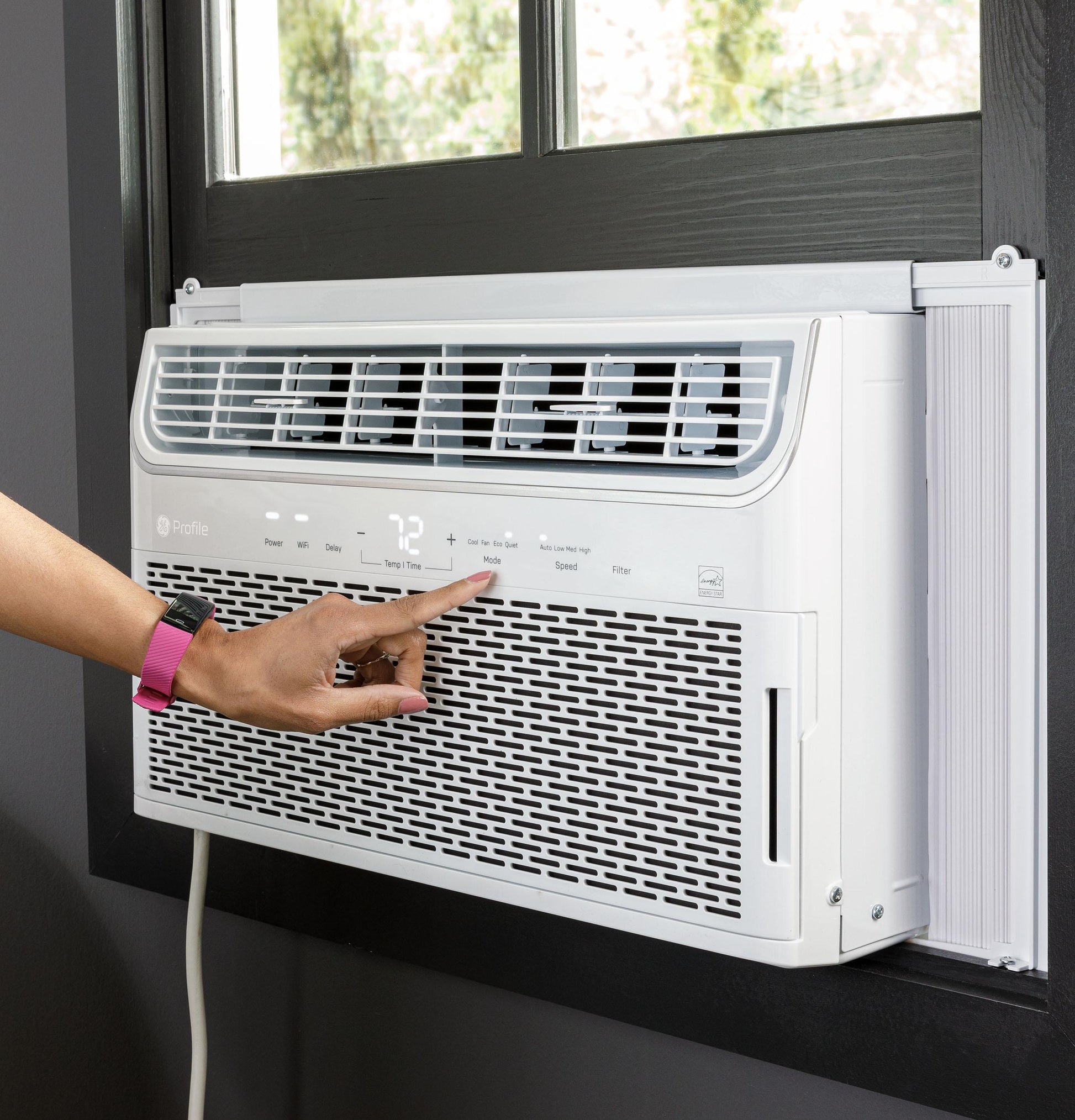 Ge Appliances AHTR12AC Ge Profile™ Energy Star® 12,000 Btu Inverter Smart Ultra Quiet Window Air Conditioner For Large Rooms Up To 550 Sq. Ft.