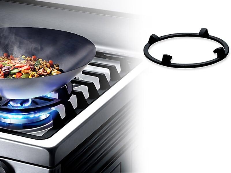 Samsung NX58F5700WS 5.8 Cu. Ft. Gas Range With True Convection In Stainless Steel