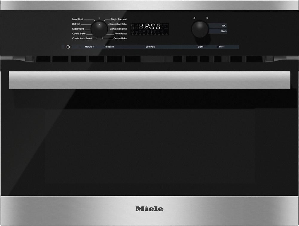 Miele H6200BM H 6200 Bm 24 Inch Speed Oven With Electronic Clock/Timer And Combination Modes For Quick, Perfect Results.