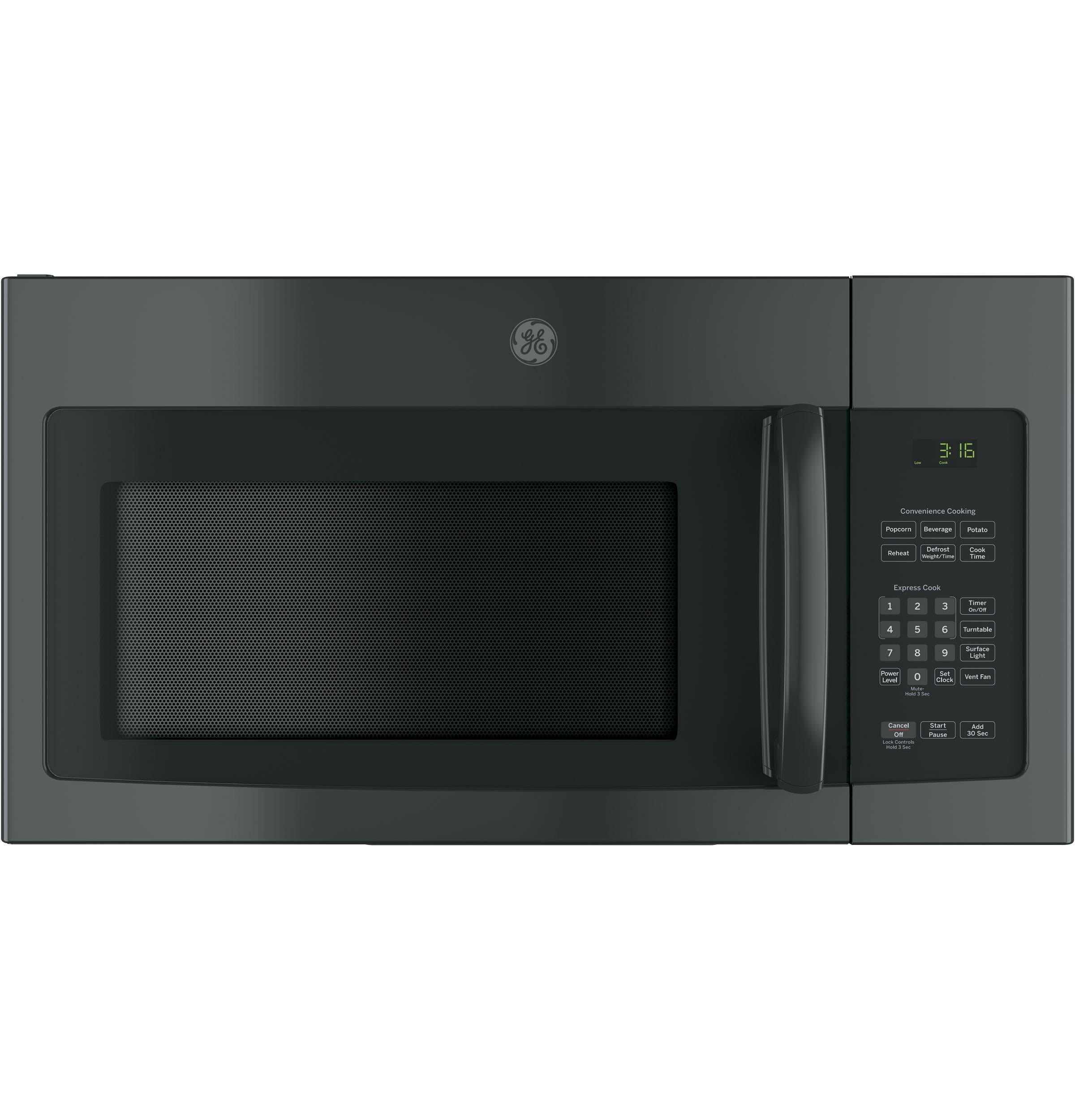 Ge Appliances JNM3163DJBB Ge® 1.6 Cu. Ft. Over-The-Range Microwave Oven With Recirculating Venting