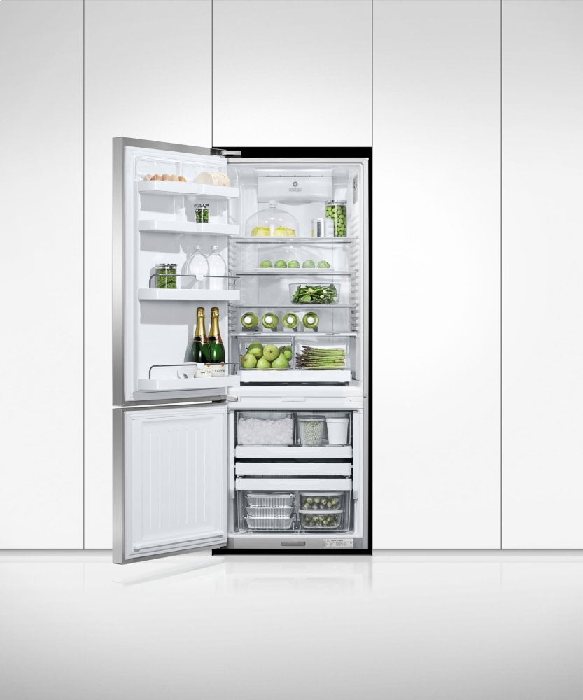 Fisher & Paykel RF135BDLUX4N Freestanding Refrigerator Freezer, 25", 13.5 Cu Ft, Ice & Water