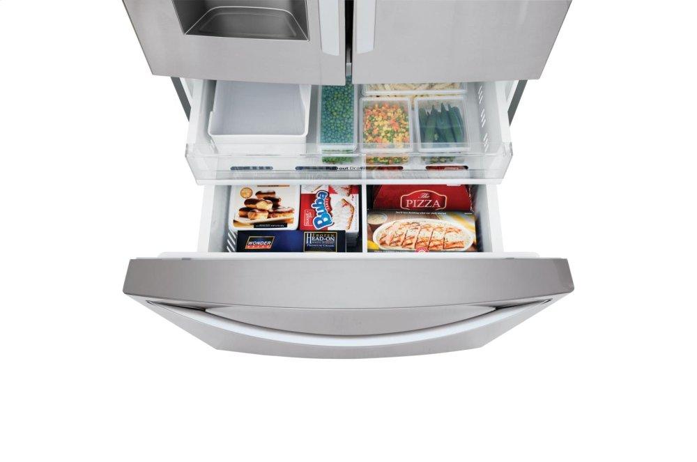 Lg LFXC22526S 22 Cu. Ft. Smart Wi-Fi Enabled French Door Counter-Depth Refrigerator