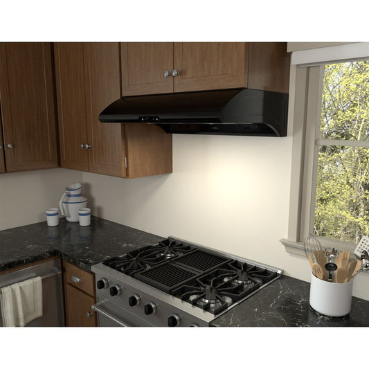 Zephyr AK2100BB 30" Typhoon Undercabinet Hood With 850 Cfm Blower, 6 Speed Levels